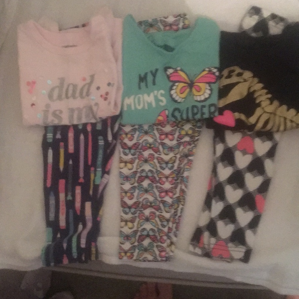 Baby girl leggings and shirts
